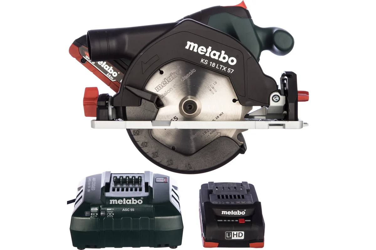 Пила дисковая аккумуляторная Metabo KS 18 LTX 57