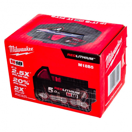 Аккумулятор Milwaukee M18 B5 Li-Ion 18В 5Ач