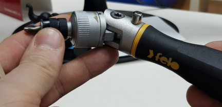 Трещотка поворотная Felo Ergonic K с храповым механизмом, 200 мм, 43899940