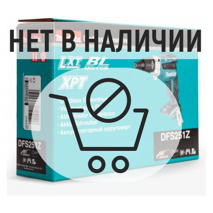 Аккумуляторная дрель-шуруповерт Makita DFS251Z для гипсокартона (без акк, без з/у)