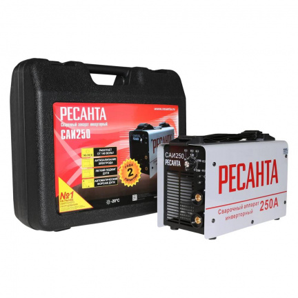 Аппарат сварочный инверторный Ресанта САИ 250 в кейсе