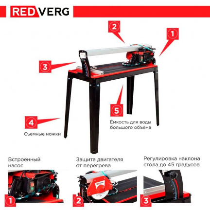 Электрический плиткорез REDVERG RD-711620