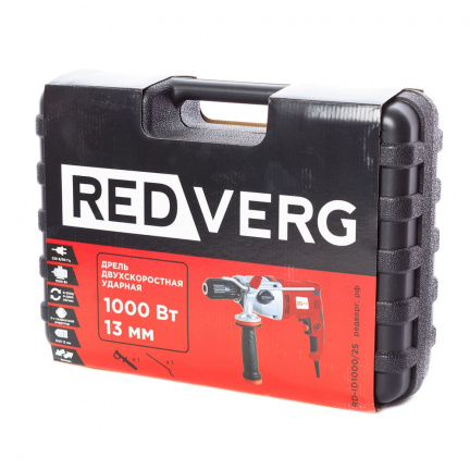 Сетевая дрель REDVERG RD-ID1000/2S ударная