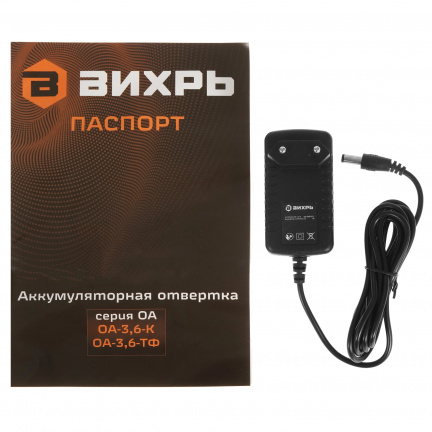 Аккумуляторная отвертка ВИХРЬ ОА-3,6-К