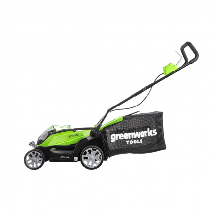 Аккумуляторная газонокосилка Greenworks G40LM35K4