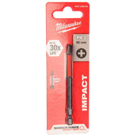 Бита Milwaukee SHOCKWAVE PH3x90мм (859)