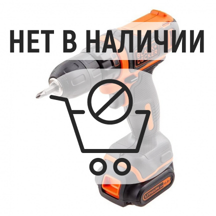 Аккумуляторная дрель-шуруповерт Black&Decker BDCDD12KB