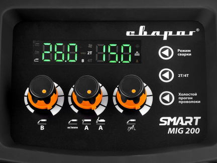 Сварочный инвертор Сварог REAL SMART MIG 200 BLACK (N2A5)