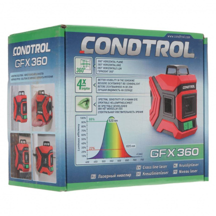 Лазерный уровень CONDTROL GFX360