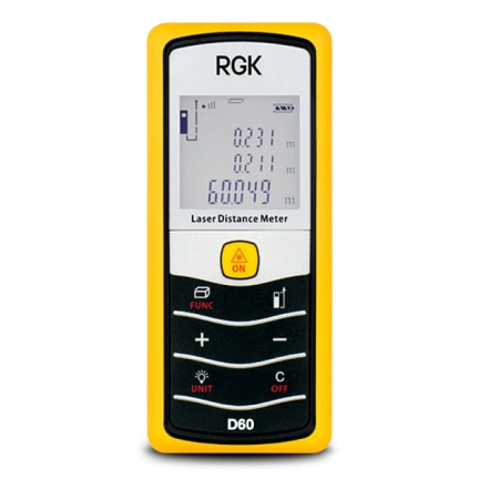 Дальномер-рулетка лазерный RGK D60