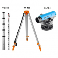 Нивелир оптический INSTRUMAX AL-124 + Рейка INSTRUMAX TS-300 + Штатив INSTRUMAX TR-160