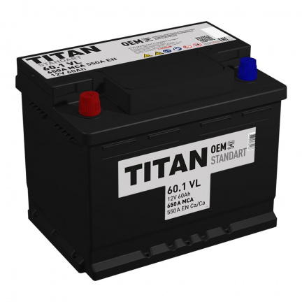 Аккумулятор TITAN STANDART 6CT-60.1 VL