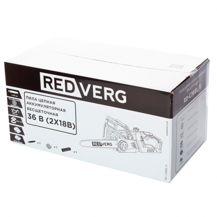 Аккумуляторная цепная пила REDVERG RD-C36BL/U (без акк, без з/у)