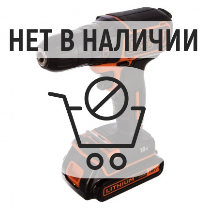 Аккумуляторная дрель-шуруповерт Black&Decker BDCDC18K1B