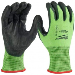 Перчатки защитные Milwaukee Hi-Vis Cut level 5/E XL/10