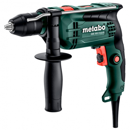 Сетевая дрель Metabo SBE 650 Impuls ударная (БЗП) 600743000