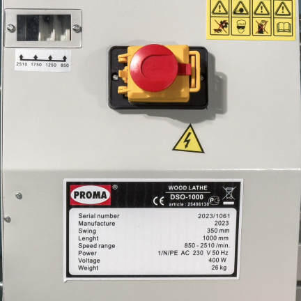 PROMA DSO-1000 деревообрабатывающий токарный станок