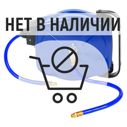Шланг пневматический 10х15 мм, 10 м, на автоматической катушке, полиуретановый, резьба 1/4" МАСТАК 6