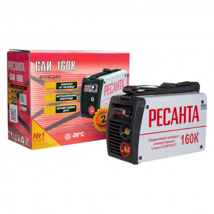 Аппарат сварочный инверторный Ресанта САИ 160К (компакт)