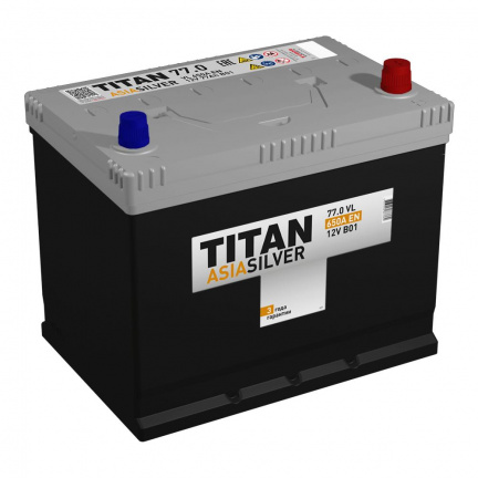 Аккумулятор TITAN ASIASILVER 6СТ-77.0 VL B01