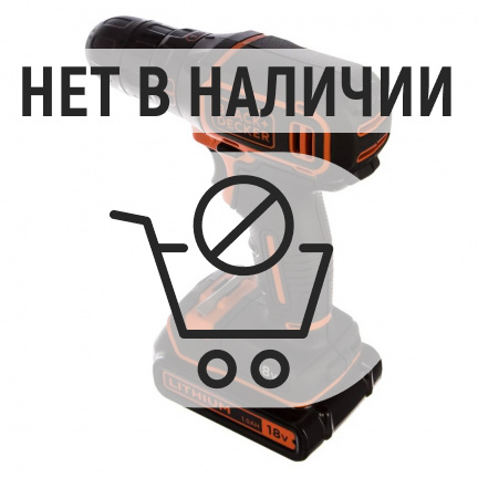 Аккумуляторная дрель-шуруповерт Black&Decker BDCDC18K1B