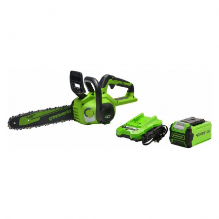 Аккумуляторная цепная пила Greenworks G40CS30IIK4